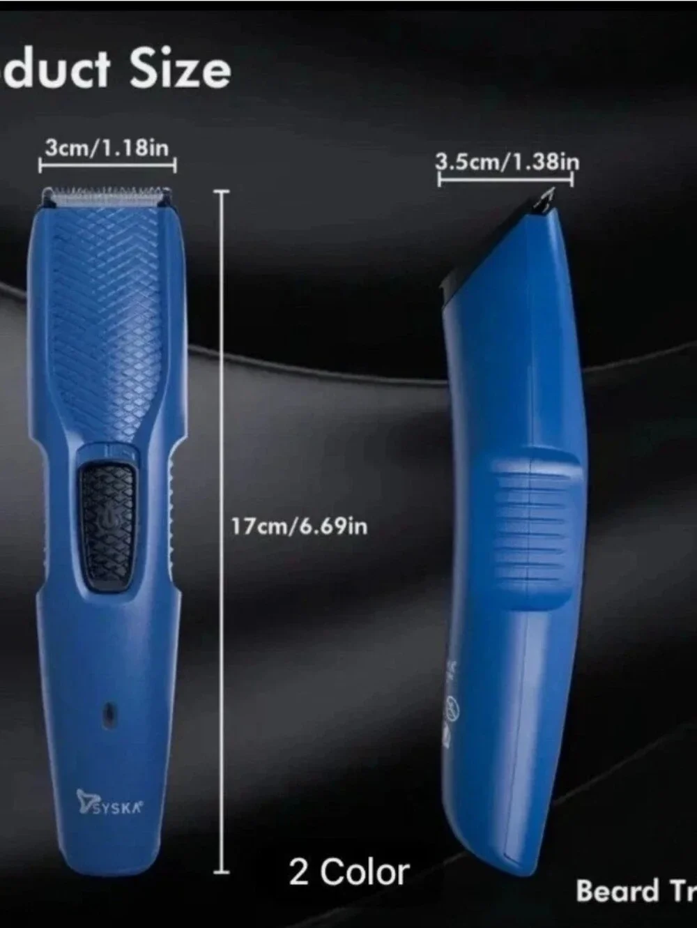 NIB Syska HT350U Beard Pro Trimmer Men's Hair Trimmer